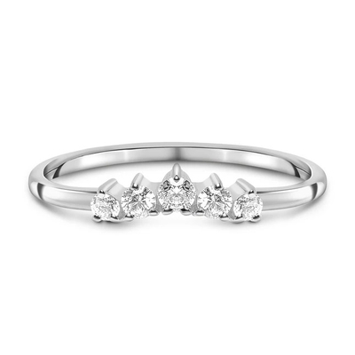 Реальные отрезанные обручальные кольца гениальное 14K диаманта подняли ювелирные изделия золота