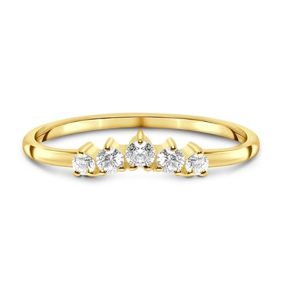 Реальные отрезанные обручальные кольца гениальное 14K диаманта подняли ювелирные изделия золота