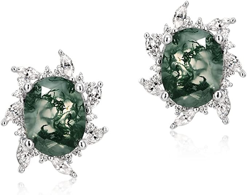 Стерлинговые серебряные лист Aventurine нефрита формы Marquise 925 открытые звенят подарки прованских ювелирных изделий колец лист Handmade уникальные для Wo
