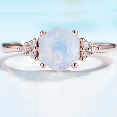 Стерлинговое серебряное кольцо Moonstone лакомства дизайна моды 925 восхитительное