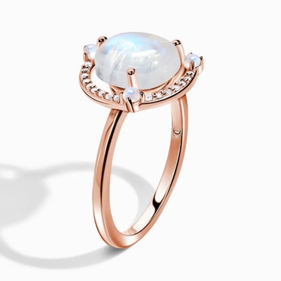 Кольца Moonstone кольца 18K твердого тела 925 стерлинговые серебряные покрытые золотом ювелирные изделия фабрики мычки стиля винтажного самые лучшие