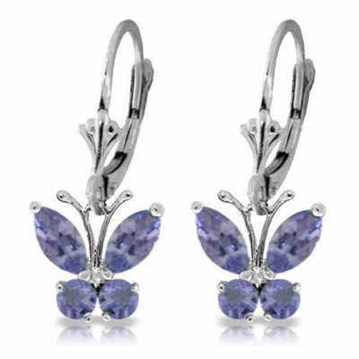 atural серебр ювелирных изделий драгоценной камня зажима серьги Tanzanite реальные чистые неподдельные 925 твердый стерлинговый