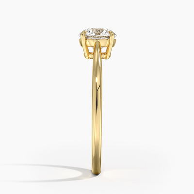 Пасьянс RingSet Elle сапфира с сапфиром 6mm наградным голубым круглым