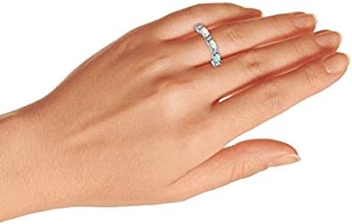 Пинк тонкой вечности акцента Stackable 1/2 CZ овальный голубой создал опаловое кольцо диапазона для женщин
