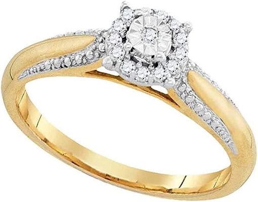 Золото желтого цвета кольца 18K женщин захвата пасьянса Moissanite сердца