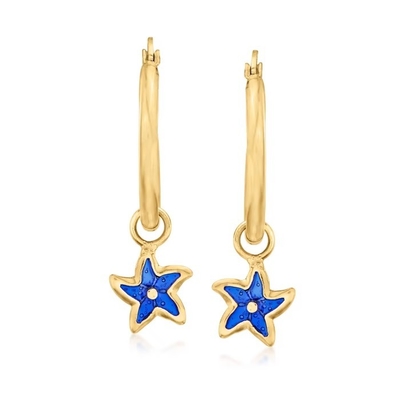 обручи уха серег обруча дельфина желтого золота 14k установили ювелирные изделия животной морской жизни точные для подарков женщин для ее