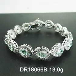 Браслет Tanzanite отрезка груши серебряный изумительный качественный для женщин