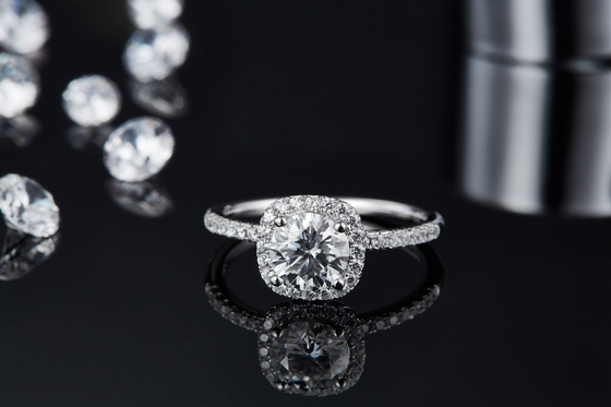 Квадрат отрезал Bridal золото диаманта квадрата Moissanite женщин с серебряным романтичным обручальным кольцом