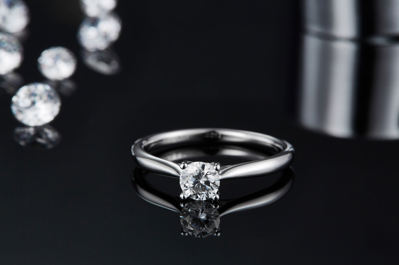 925 стерлинговых серебряных обручальных колец Moissanite диаманта ювелирных изделий обещают кольцам для женщин