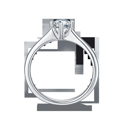 9K с дамой Кольцом серебряных ювелирных изделий Moissanite мозаики минималистской
