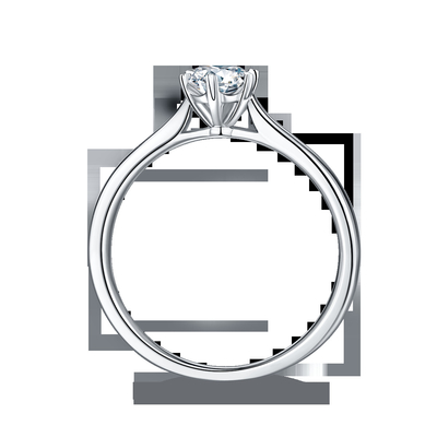 0.5ct формируют ювелирные изделия диаманта лаборатории Hexgonal с серебряными женщинами звенят