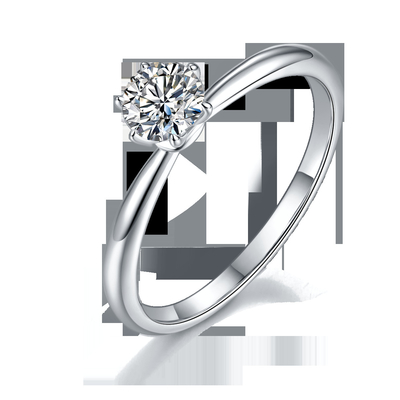 Оптовые ювелирные изделия Moissanite 925 стерлинговых колец с бриллиантом Moissanite захвата серебряной свадьбы