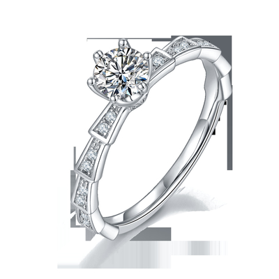 Белое Moissanite уникальные женщины ювелирных изделий диамантов Platineve Sytle и сапфира звенит