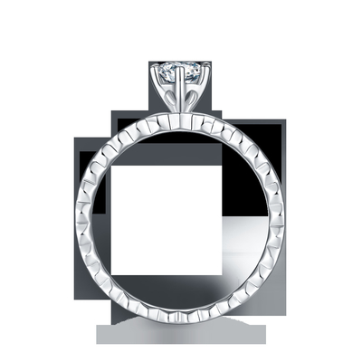 Дизайн белый захват ювелирных изделий диамантов Platineve Moissanite 1.16CTW Wavilion и сапфира для женщин звенит