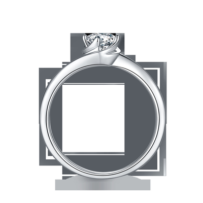 Кольцо ювелирных изделий диаманта захвата Moissanite винтажное воодушевленное Moissanite карата белого золота 14 выросли лабораторией, который