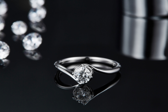 Кольцо ювелирных изделий диаманта захвата Moissanite винтажное воодушевленное Moissanite карата белого золота 14 выросли лабораторией, который