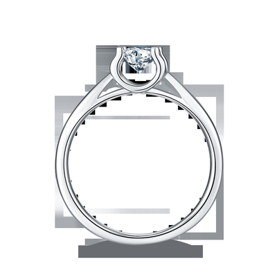 Кольца Moissanite 9K квадрата ювелирные изделия свадьбы CZ белого серебряного минималистские