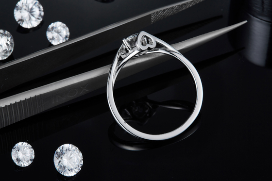 Захват обещания свадьбы драгоценной камня кольца Moissanite карата женщин 3 естественный