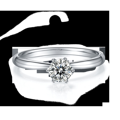 925 стерлинговых серебряных колец с бриллиантом Moissanite для захвата свадьбы