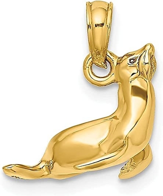 Ross-Simons 0,25 ct. t.w. Ожерелье морского конька диаманта привесное с акцентом черного алмаза в золоте 18kt