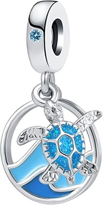 Openwork шарм Dreamcatcher Seashell - шарм ожерелья или браслета для женщин - стерлинговый серебр и 14k поднял позолоченный