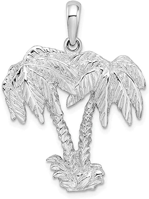 Морской вымостите Anklet кубического ожерелья пальмы каникул пляжа CZ Zirconia тропического привесной для женщин желтое золото 14K Plat