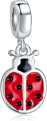 Ladybugs красный CZ младенца матери сада насекомого качают шарики шарма удачи