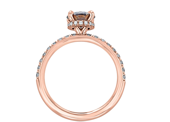 размер цвета 1ct 5pcs кольца Moissanite золота 9K материальной выросли лабораторией, который серебряный серый
