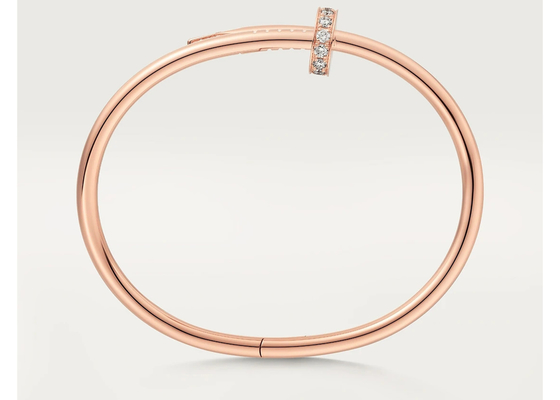 ODM wideth Bangle 3.5mm золота украшений чистого золота 0.59ct 18K розовый