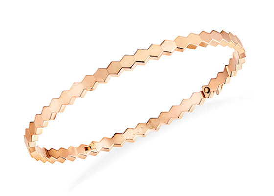 Ширина браслета 4mm Bangle чистого золота шестиугольника 18k для OEM захвата