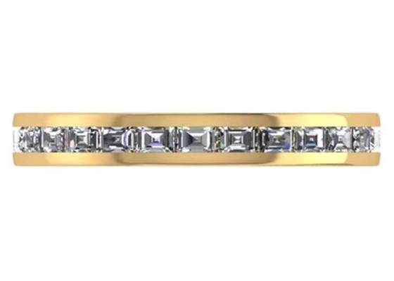 27pcs диамант 18K поднял кольцо золота с ODM OEM 2.0×1.5MM для подарка