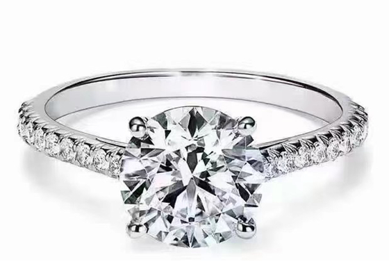 отрезок 1.2ct RD7MM естественных установок обручального кольца диаманта 38pcs круглый