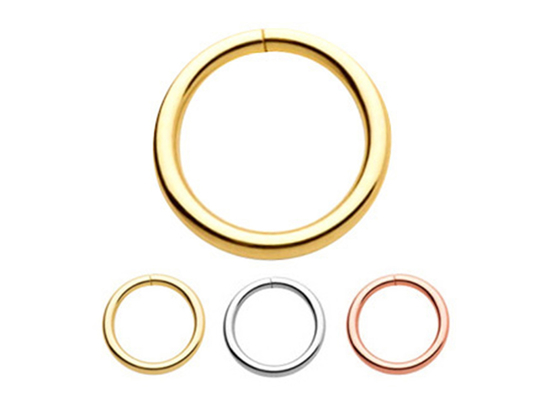 кольцо 1/4inches 5/16inches 3/18inches золота 14k прокалывая для уха губы носа