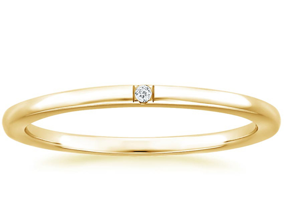 Размер диапазона ювелирных изделий крошечный 0.04ct 2.0mm-2.3mm желтого золота диаманта 14K пасьянса