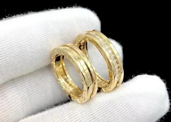 3.26g кольцо 0.4ct украшений чистого золота веса 18K для ODM свадьбы захвата