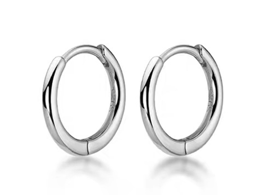 Сексуальный ODM серег обруча золота винтовой линии 14k для размера женщин 1.2mm×10mm