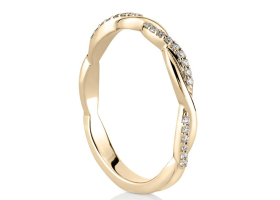 ODM отрезка круга кольца 0.3ct украшений диаманта белого золота 14K реальный для захвата