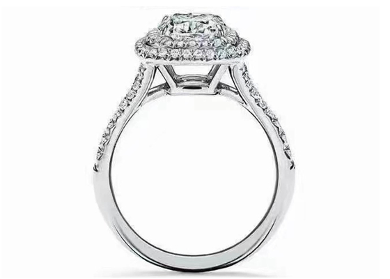 Обручальное кольцо венчика отрезка валика OEM установило с диамантом 66pcs 1.2ct