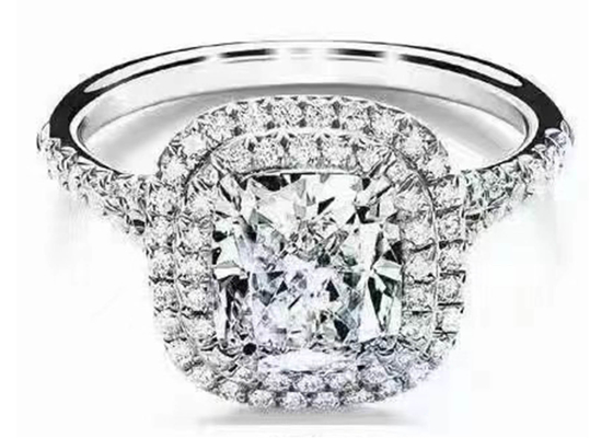 Обручальное кольцо венчика отрезка валика OEM установило с диамантом 66pcs 1.2ct