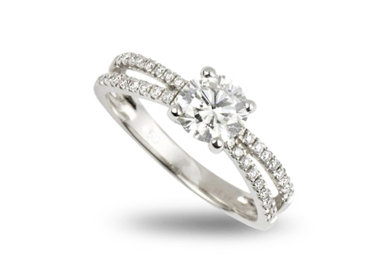 0.1ct вес отрезка круга 3.21g украшений чистого золота диаманта 14K для захвата
