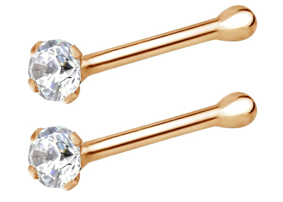 кольцо носа золота 14k 7mm, не раздражая OEM ювелирных изделий носа прокалывая