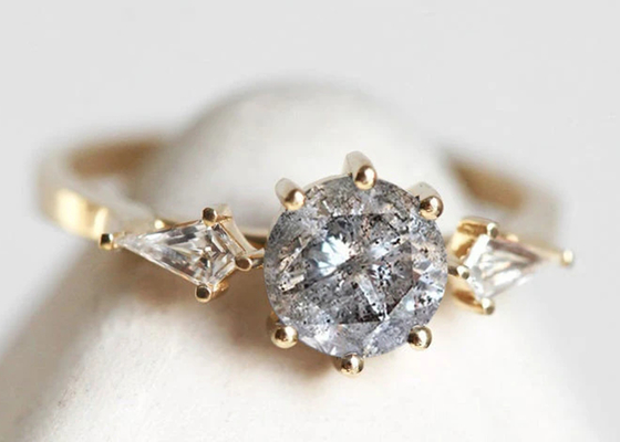выросли лабораторией, который обручальные кольца диаманта 0.8ct, OEM ODM обручального кольца золота 9k