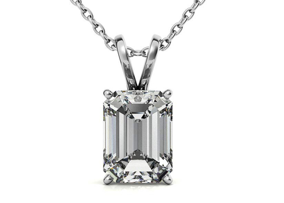 изумруд 1.05ct отрезал шатон Dia 7×5mm ожерелиь золота 14k устанавливая тип