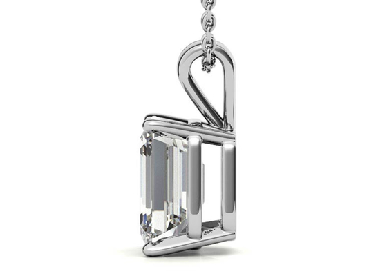 изумруд 1.05ct отрезал шатон Dia 7×5mm ожерелиь золота 14k устанавливая тип