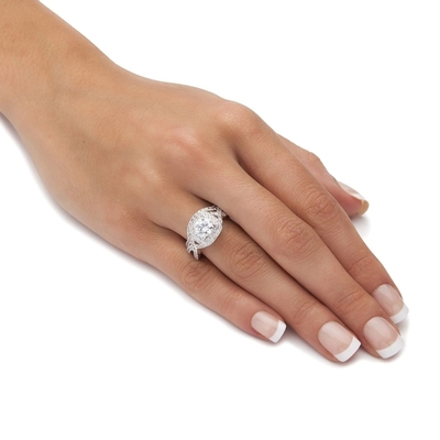 отрезок обручальных колец захвата диаманта 0.92ct SI1 круглый для Bridal