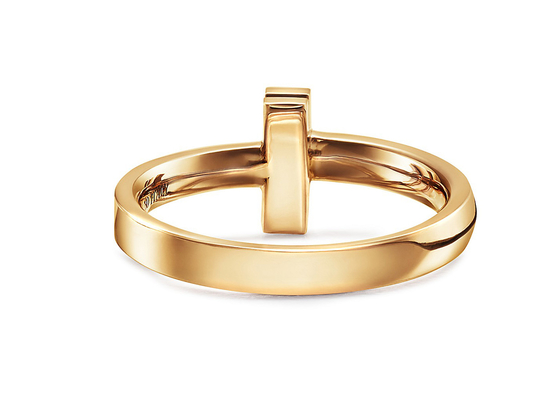 3.89g ширина кольца 2.5mm украшений чистого золота веса 18K для свадьбы захвата