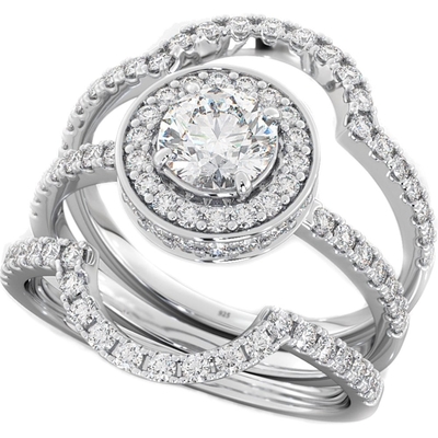 Вес обручальных колец 0.90CT захвата диаманта установки Prong